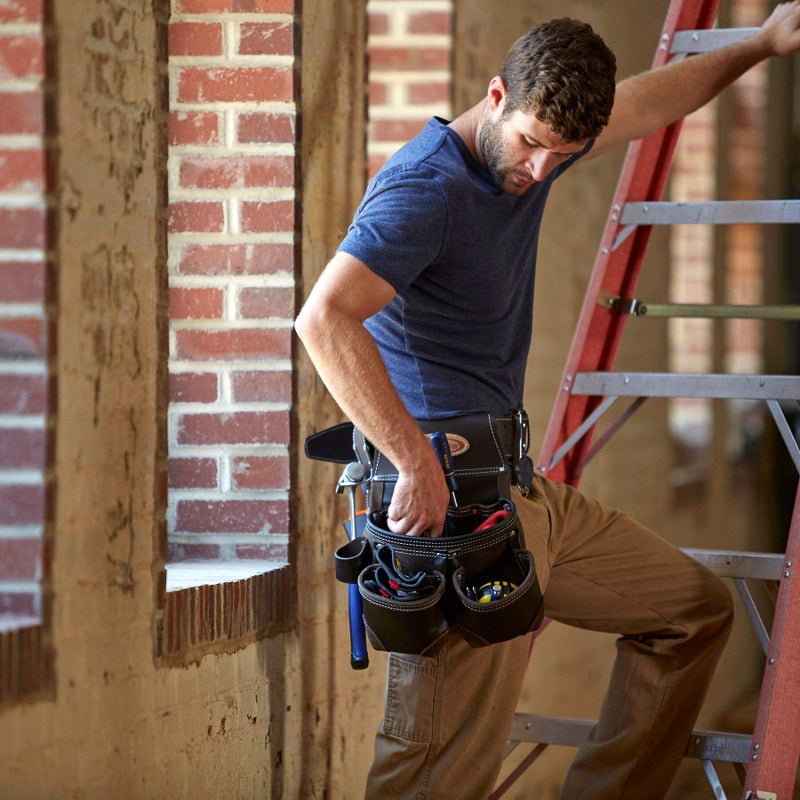 McGuire-Nicholas Tool & Fastener Rig | Durable Oil Tanned Leather Construction | Large Capacity for Hand Tools - Image 3